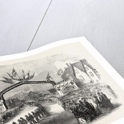 The Members of the Fire Companies Drawing the Prince of Wales Through Carleton, a Suburb of St. John, New Brunswick by Anonymous
