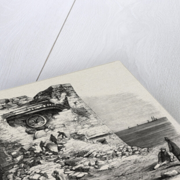 Destruction of the Martello Tower, Eastbourne, Sussex, by Sir W. Armstrong's Guns, at a Distance of 1032 Yards by Anonymous