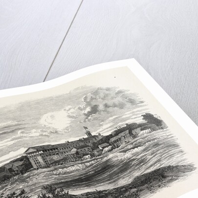 Niagara Falls Village: The Rapids above the American Falls by Anonymous