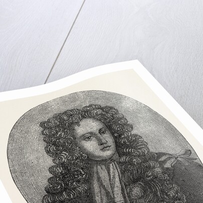 Portrait of Prince George of Denmark Composed Entirely of Minute Writing by Anonymous
