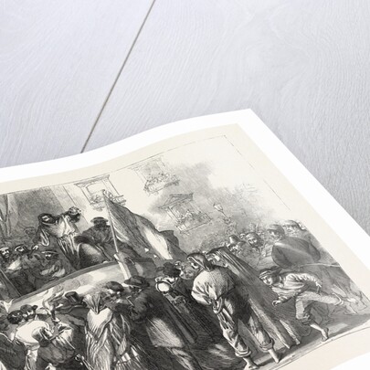 Padre Giovanni Addressing the People in Front of the Jesuits' College, Naples, Italy by Anonymous