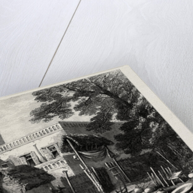 The King of Ashantee's Palace at Coomassie, Viewed from the East by Anonymous