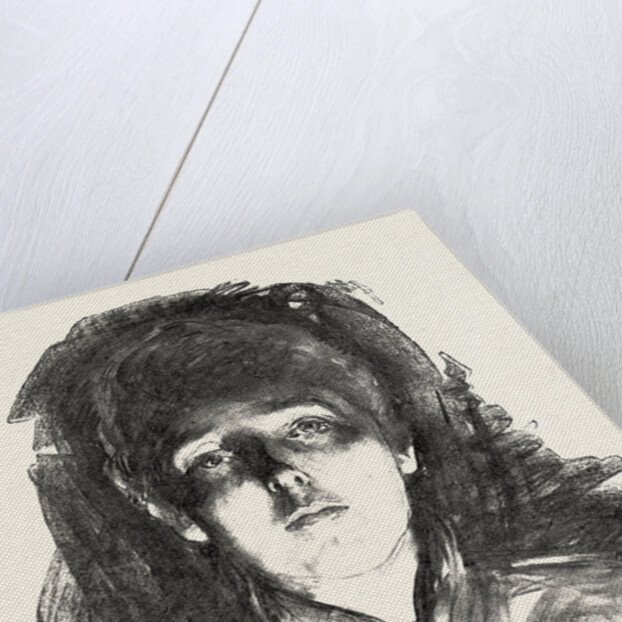 Face Lighted by Footlights by Anonymous