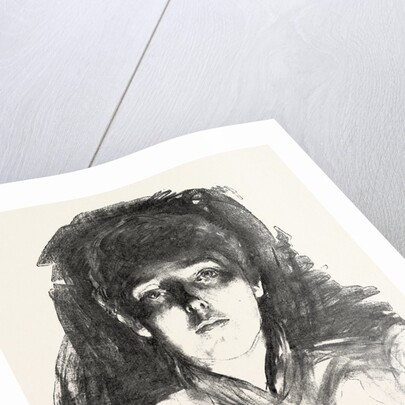 Face Lighted by Footlights by Anonymous