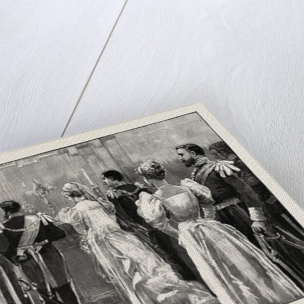 The Marriage of Princess Marie of Edinburgh: The Protestant Ceremony in the Red Room at the Castle of Sigmaringen by Anonymous