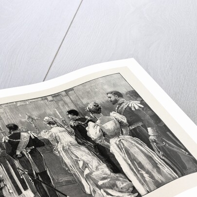 The Marriage of Princess Marie of Edinburgh: The Protestant Ceremony in the Red Room at the Castle of Sigmaringen by Anonymous