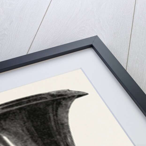 Black Marble Vase and Tripod by Anonymous