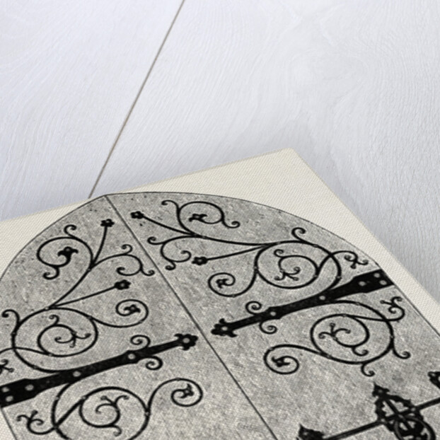 Iron Scroll-Work for Door by Anonymous