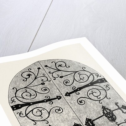 Iron Scroll-Work for Door by Anonymous