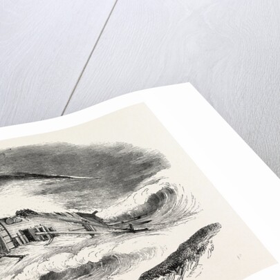 Wreck of the Mary Gray, Upon the Longsear Rocks, Seaton Carew, Durham, Firing Carte's Rocket by Anonymous