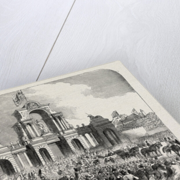 The Royal Procession at Windsor Bridge Arch, Salford by Anonymous