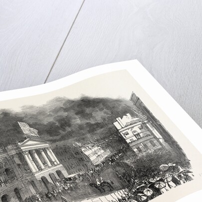 Arrival of Her Majesty Queen Victoria at the Town Hall, Liverpool by Anonymous