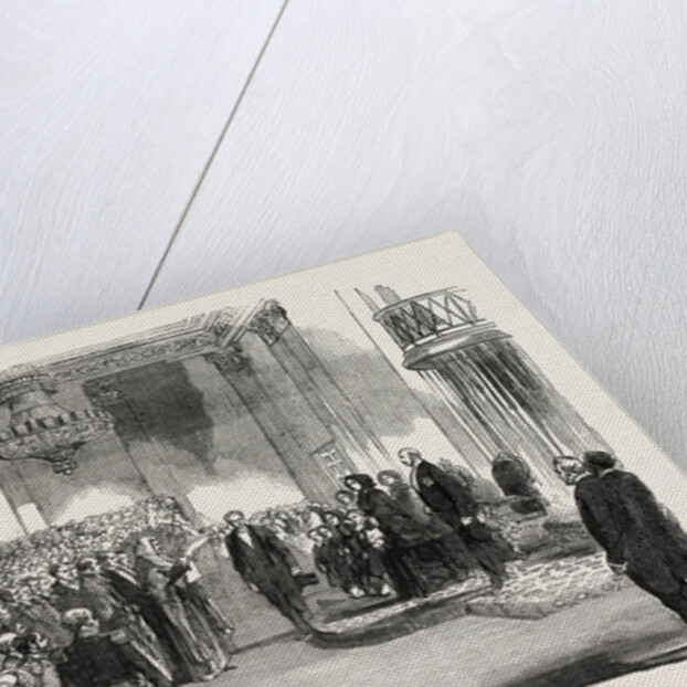 Presentation of the Address to Her Majesty Queen Victoria, at the Town Hall, Liverpool by Anonymous