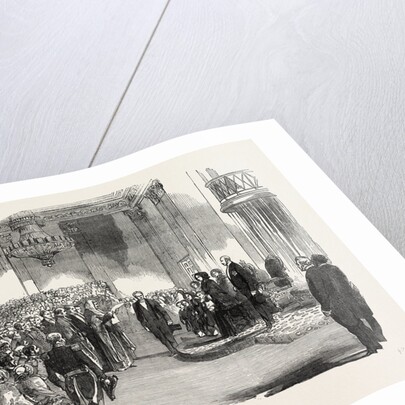 Presentation of the Address to Her Majesty Queen Victoria, at the Town Hall, Liverpool by Anonymous