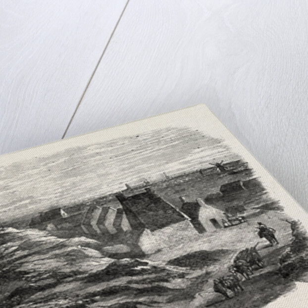 The Submarine Electric Telegraph, Point of Landing the Cable at Sangatte, Near Calais, France by Anonymous