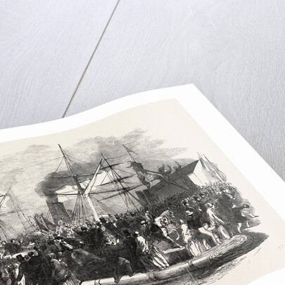 Reception of Kossuth, on Board the Madrid Steamer, at Southampton by Anonymous