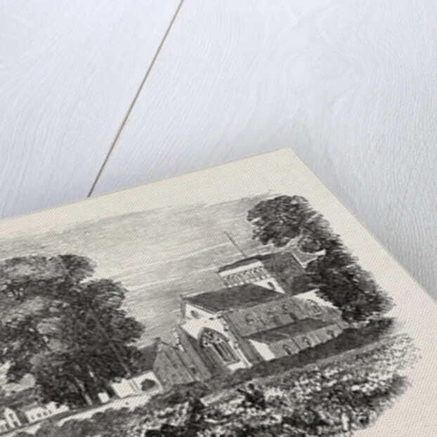 The Procession Passing the Church and Hospital of St. Cross, Winchester by Anonymous