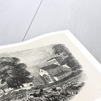 The Procession Passing the Church and Hospital of St. Cross, Winchester by Anonymous