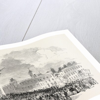 M. Kossuth Addressing the People at Charing Cross, London by Anonymous