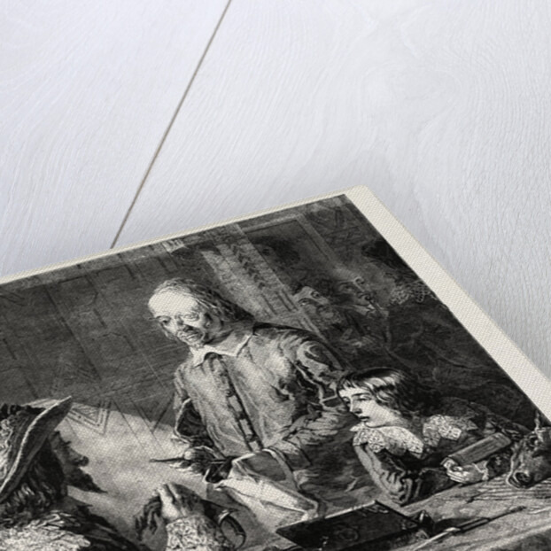 Fine Arts, Harvey Demonstrating to Charles I. His Theory of the Circulation of the Blood by Anonymous