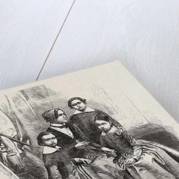 Madame Kossuth and Her Children by Anonymous