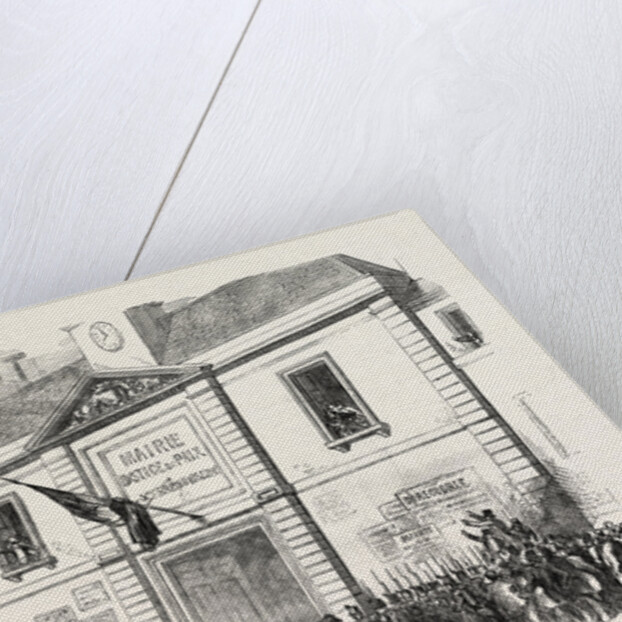 The Revolution in France: Marie of the 10th Arrondissement, Paris. Arrest of Representatives. M. Berryer Addressing the People, 1851 by Anonymous