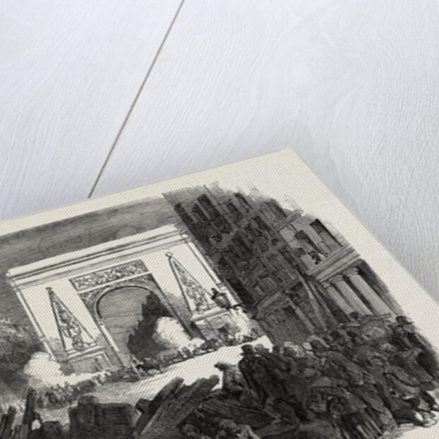 The Revolution in France: The Monster Barricade of the Porte St. Denis, Paris, 1851 by Anonymous