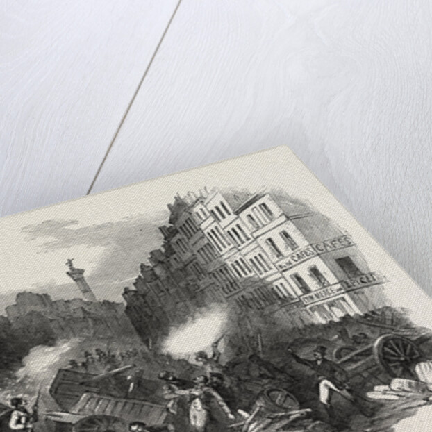 The Revolution in France: Barricade of the Faubourg St. Antoine, Paris, 1851 by Anonymous