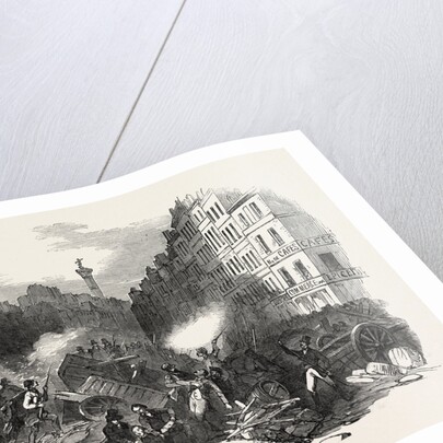 The Revolution in France: Barricade of the Faubourg St. Antoine, Paris, 1851 by Anonymous