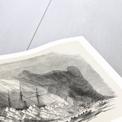 H.M. Arctic Steam Vessel Intrepid Driven Forty Feet Up an Iceberg, in Baffin's Bay by Anonymous