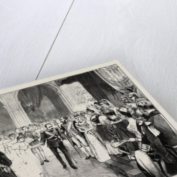 The Royal Marriage at Berlin, Germany: Torch-Dance at the Royal Palace by Anonymous