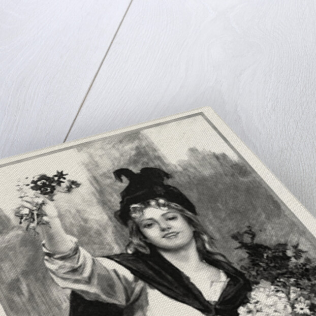 A London Flower-Girl, UK, in the Salon Des Champs Elysees, Paris, France by Anonymous