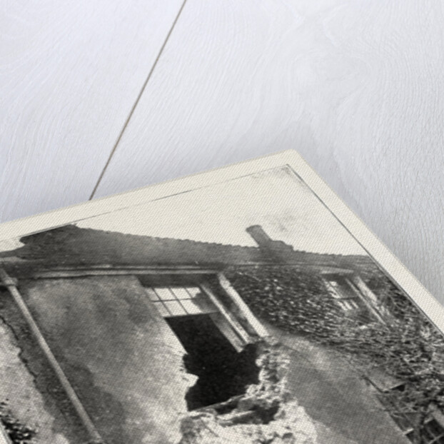 The Landslip at Sandgate: A House at Sandgate, UK by Anonymous