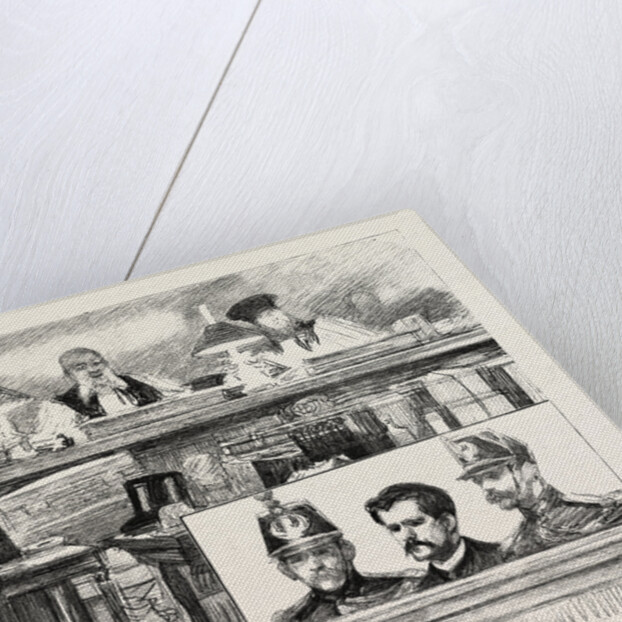 The Anarchists in Paris, France, the Trial of Ravachol at the Palais De Justice by Anonymous