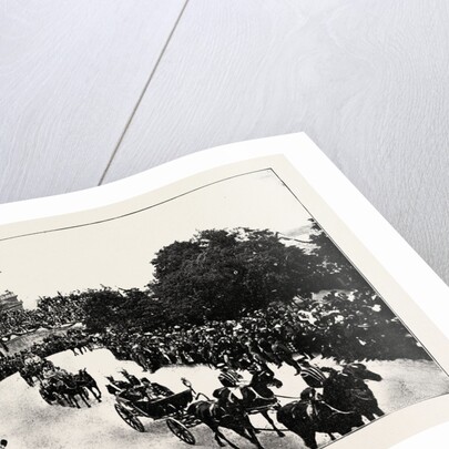 The Festivities in Hungary: His Majesty and Count Szapary the Prime Minister, in the State Coach, on Their Way to the Palace by Anonymous