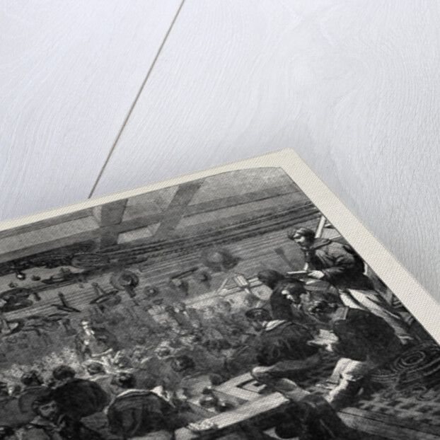 Sunday Morning Divine Service on Board the Caesar, in the Baltic Fleet by Anonymous