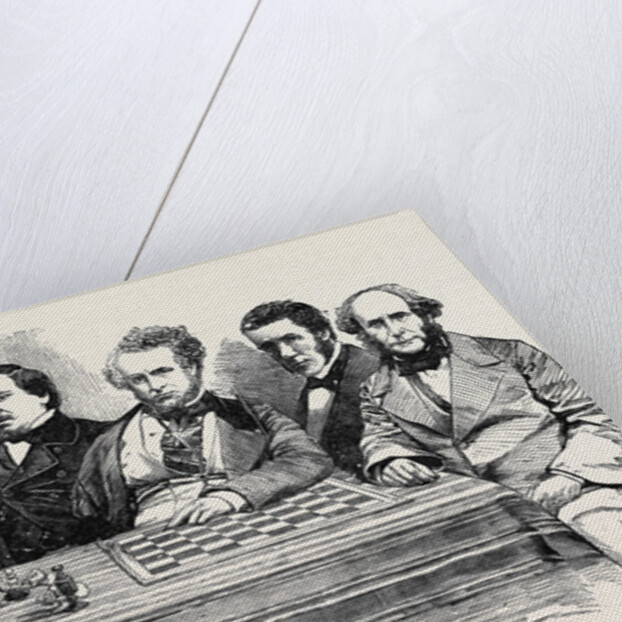Chess Celebrities at the Late Chess Meeting, July 14, 1855 by Anonymous