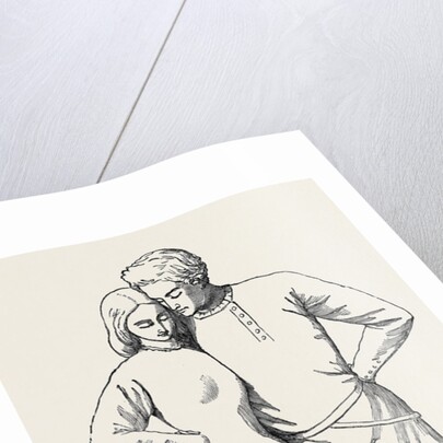 The Lovers' Walk Sketch for a Marble Group, from the Exhibition of the Royal Academy by Anonymous