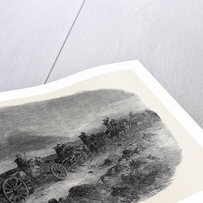 Before Sebastopol, Artillery Taking Lancaster Guns Down to the First Parallel by Night; Crimean War by Anonymous