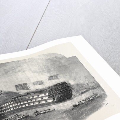 The Marlborough, Immediately after the Launch, at Portsmouth by Anonymous