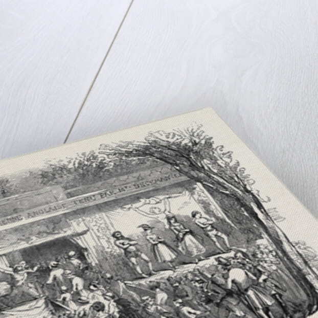 Popular Amusements of Paris: Booth at the Barrier by Anonymous