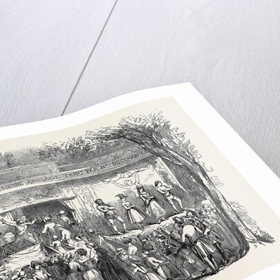Popular Amusements of Paris: Booth at the Barrier by Anonymous