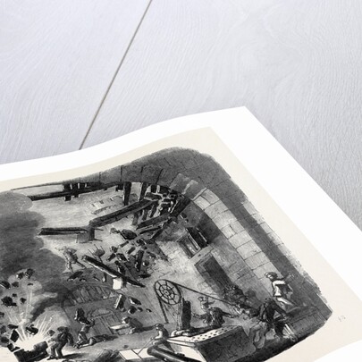 Explosion at Castel Nuovo, Naples by Anonymous
