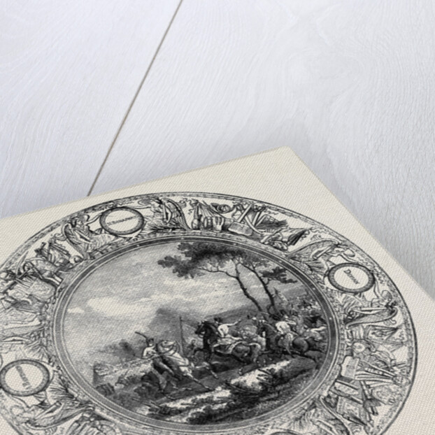 Sevres Plate, Painted with a Scene from the Battle of Marengo, for the Emperor Napoleon I by Anonymous