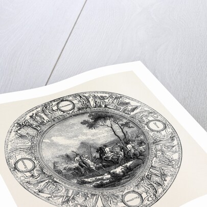 Sevres Plate, Painted with a Scene from the Battle of Marengo, for the Emperor Napoleon I by Anonymous