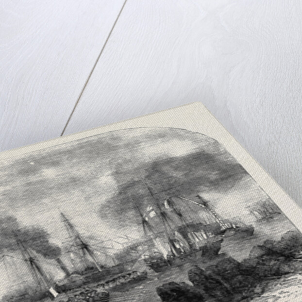 The Bombardment of Sveaborg: French Gun Boats Going to the Battery with Shot and Shell by Anonymous