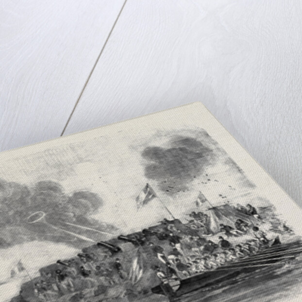 The French Mortar Battery Before Sveaborg by Anonymous