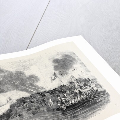 The French Mortar Battery Before Sveaborg by Anonymous