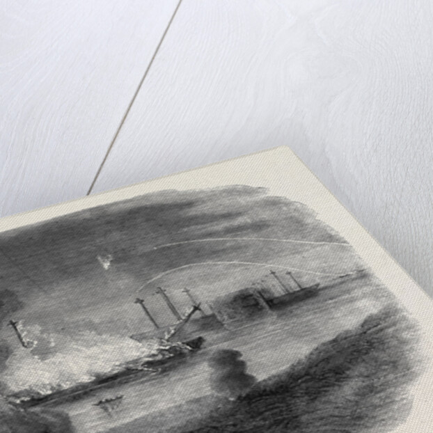 Burning of the Santa Maria Frigate in Sebastopol Harbour by Anonymous