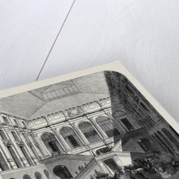 The Hotel Du Louvre; Hotel Du Louvre, Rue De Rivoli, Interieur De La Cour by Anonymous